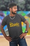 Yellow Life Is Music Classic Fit Grey