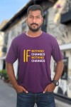 If Nothing Changes Classic Fit Dark Purple