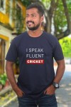 I Speak Fluent Cricket Classic Fit Navy Blue