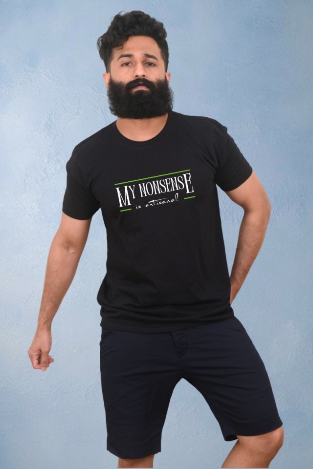 My Nonsense Is Artisanal Classic Fit Black