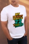 My Heart Beats In 22 Yards Classic Fit White