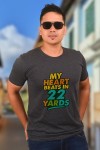 My Heart Beats In 22 Yards Classic Fit Grey