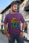 My Heart Beats In 22 Yards Classic Fit Dark Purple