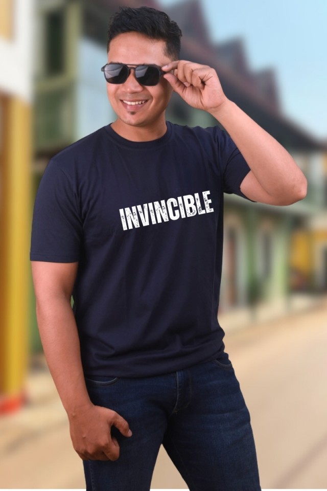 Invincible Classic Fit Navy Blue