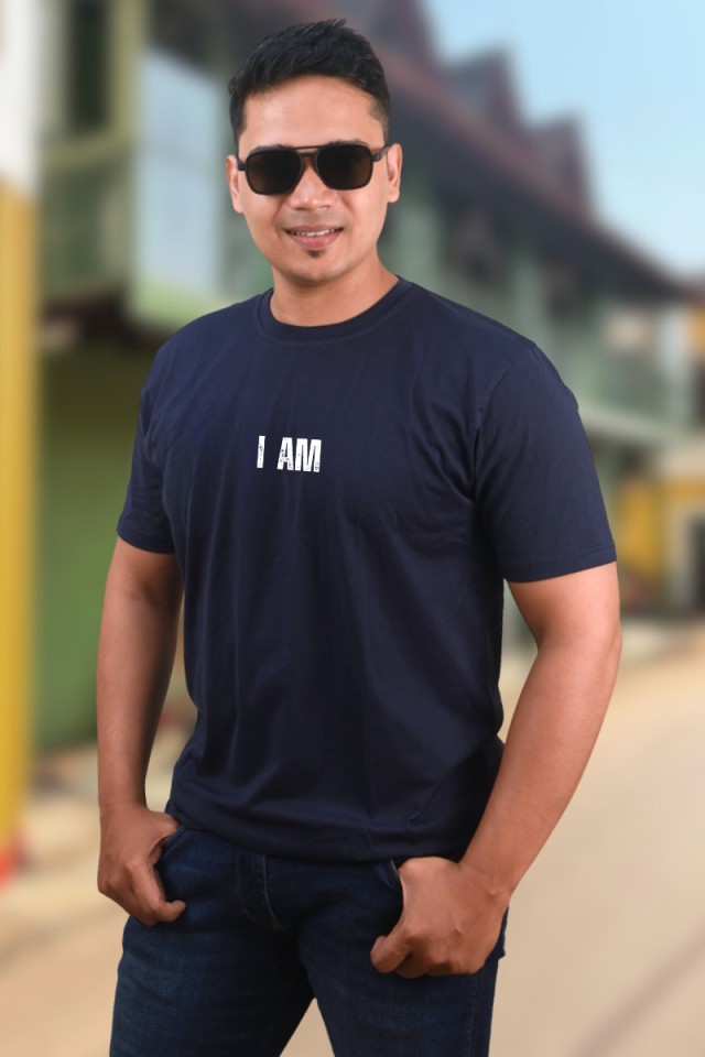 I Am Classic Fit Navy Blue