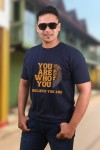 Lion Motivational Classic Fit Navy Blue