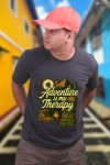 Adventure Is My Therapy Camping Classic Fit Grey