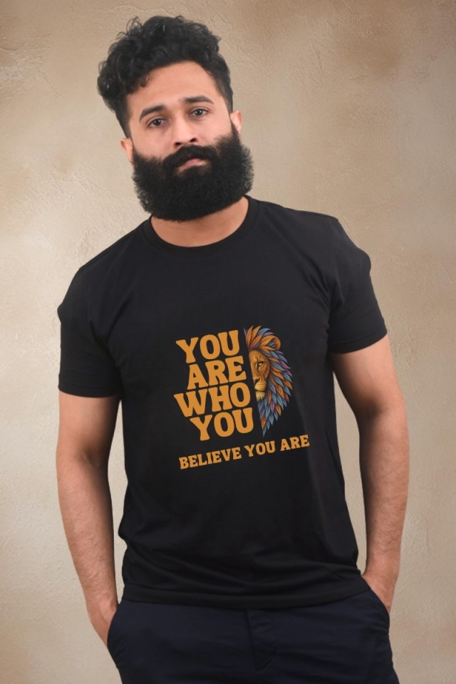 Lion Motivational Classic Fit Black