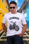 Born To Ride Classic Fit White