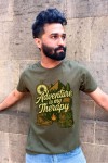 Adventure Is My Therapy Camping Classic Fit Military green