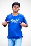 Grateful White Classic Fit Royal Blue