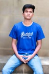 Grateful White Classic Fit Royal Blue