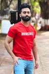 Invincible White Classic Fit Red
