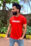 Invincible White Classic Fit Red
