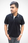 Polo Black White Single Tipping Classic Fit