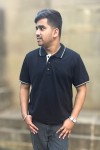 Polo Black White Single Tipping Classic Fit