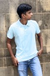 Polo Ice Blue White Single Tipping Classic Fit