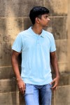 Polo Ice Blue White Single Tipping Classic Fit